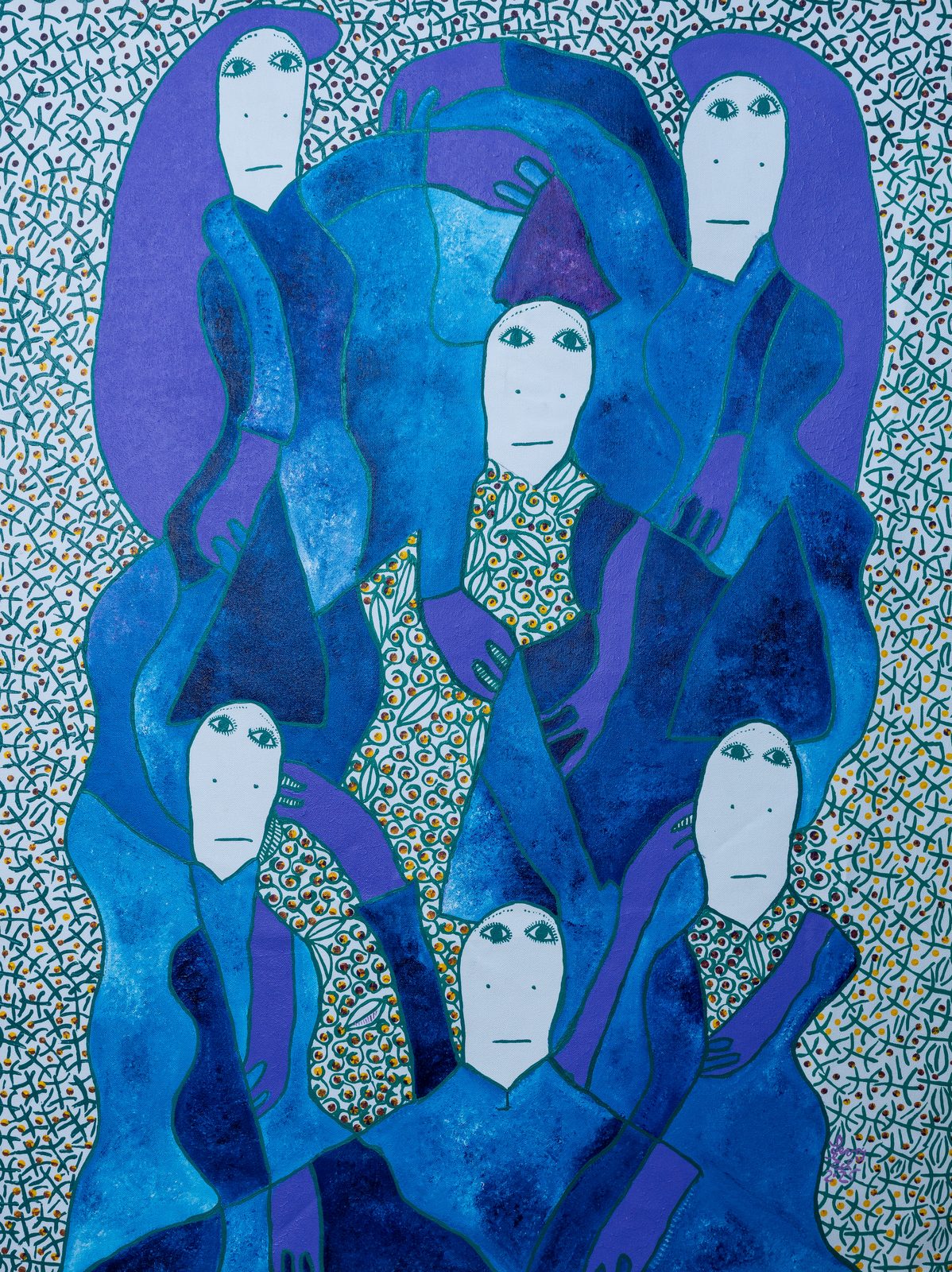 BAfalum — original acrylic on canvas painting by Levoy Exil, 30 x 40 inches