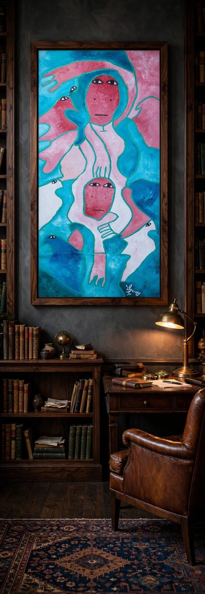 Coldame by Levoy Exil, shown framed in a home setting