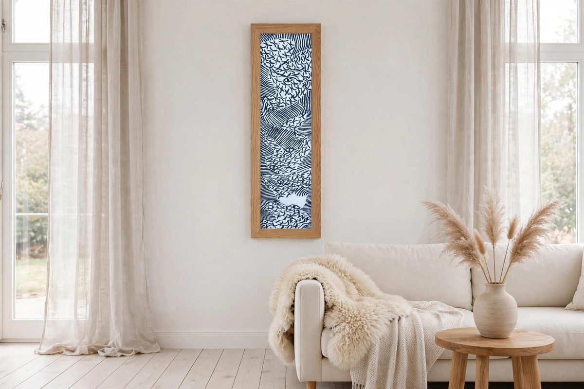 Colida by Levoy Exil, shown framed in a home setting