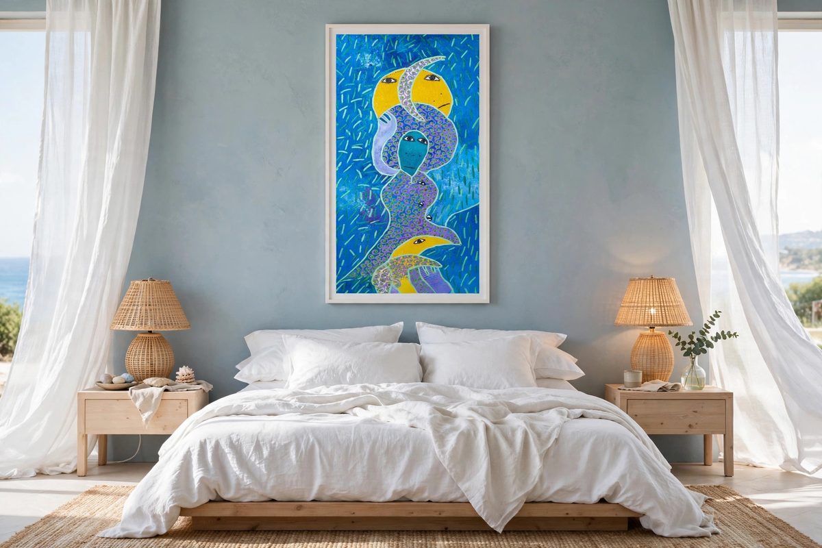 Cotasol by Levoy Exil, shown framed in a home setting