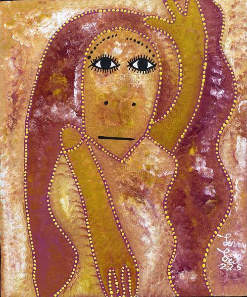 Couchesun — original acrylic on canvas painting by Levoy Exil, 10 x 12 inches