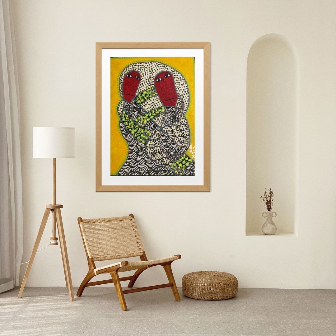 Calade by Levoy Exil, shown framed in a home interior