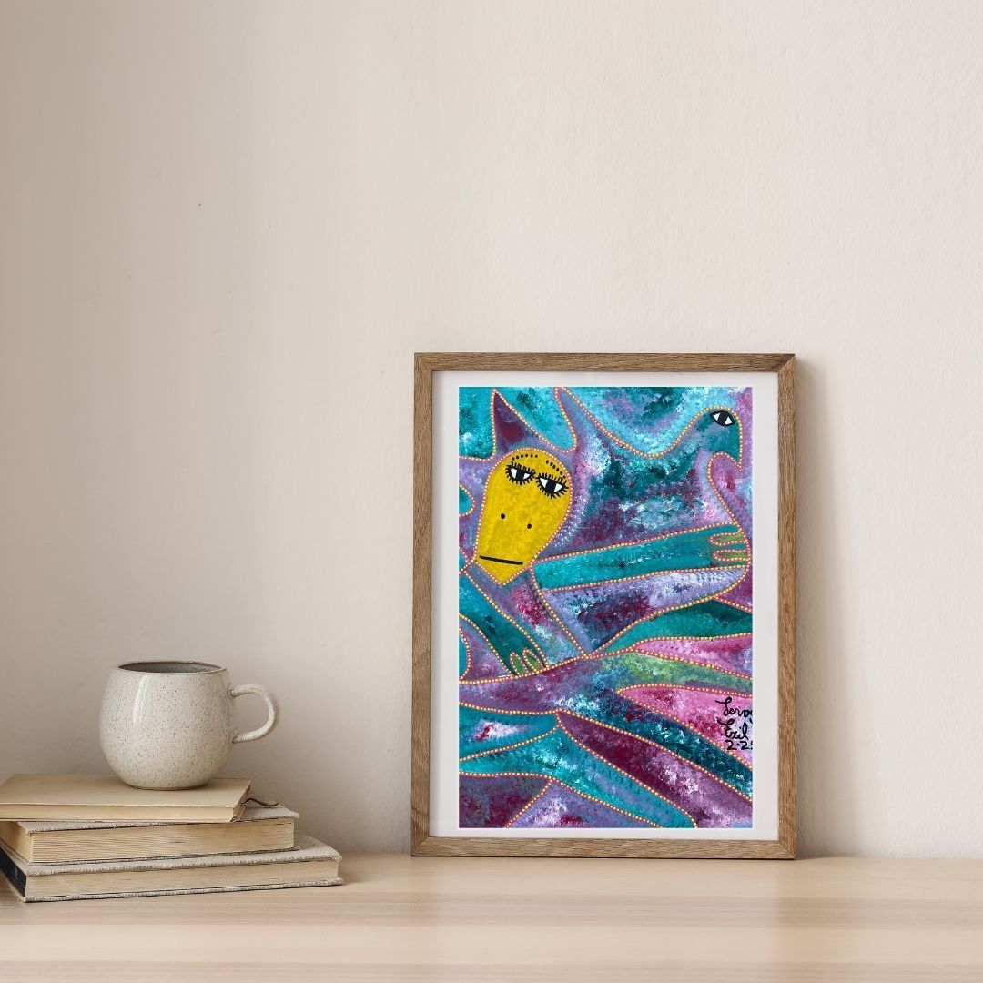 Kochbama by Levoy Exil, shown framed in a home interior