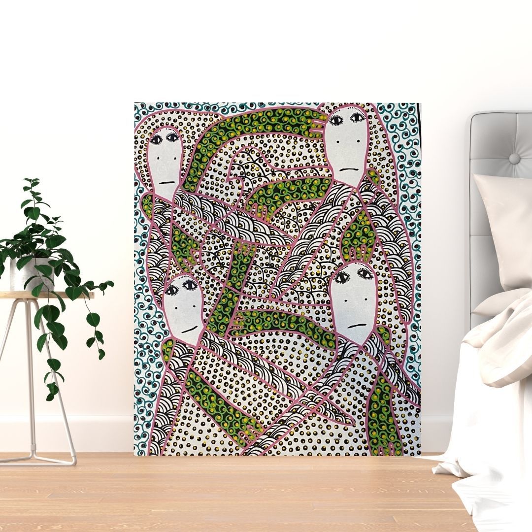 Lemener by Levoy Exil, shown framed in a home interior