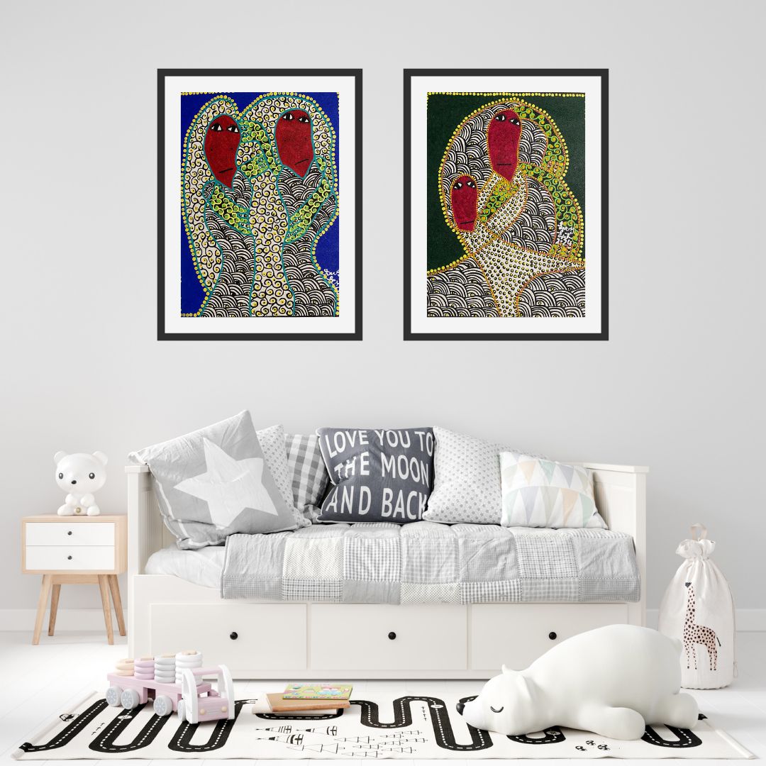 Qual by Levoy Exil, shown framed in a home interior