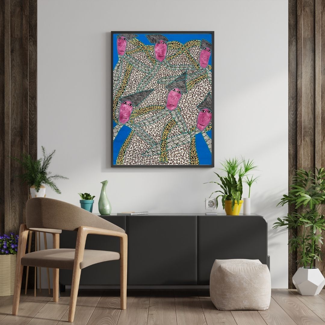 Renato by Levoy Exil, shown framed in a home interior
