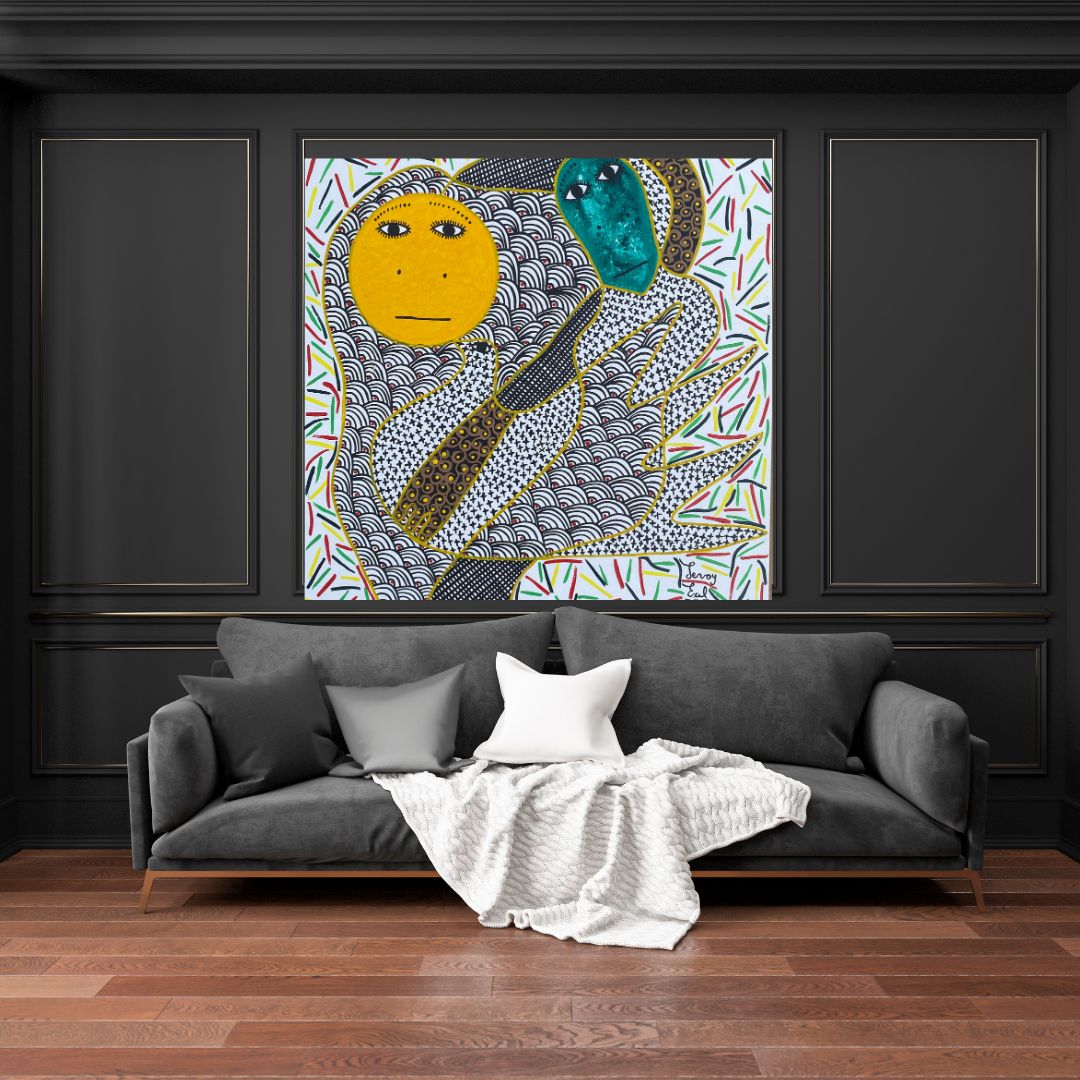 Resolfame by Levoy Exil, shown framed in a home interior