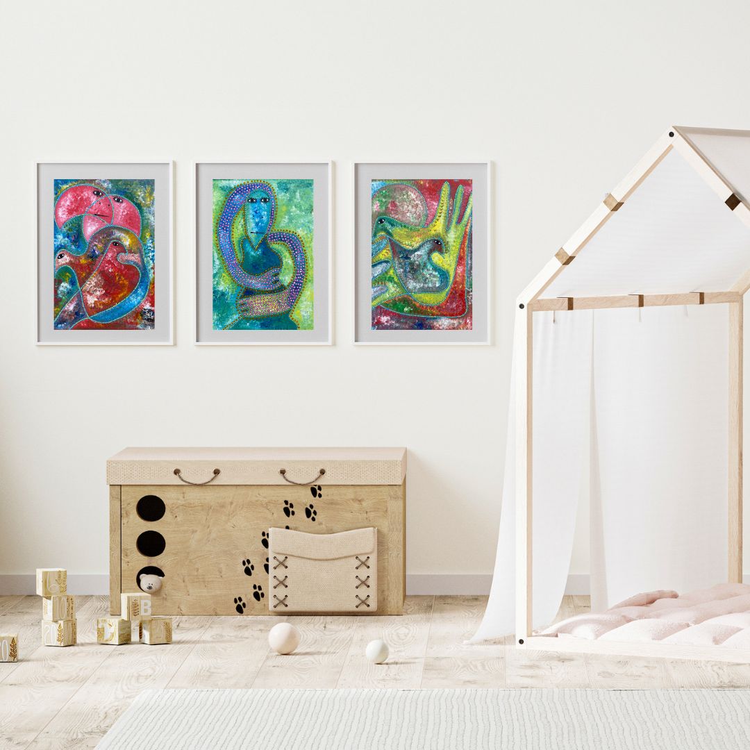 Rokambo by Levoy Exil, shown framed in a home interior