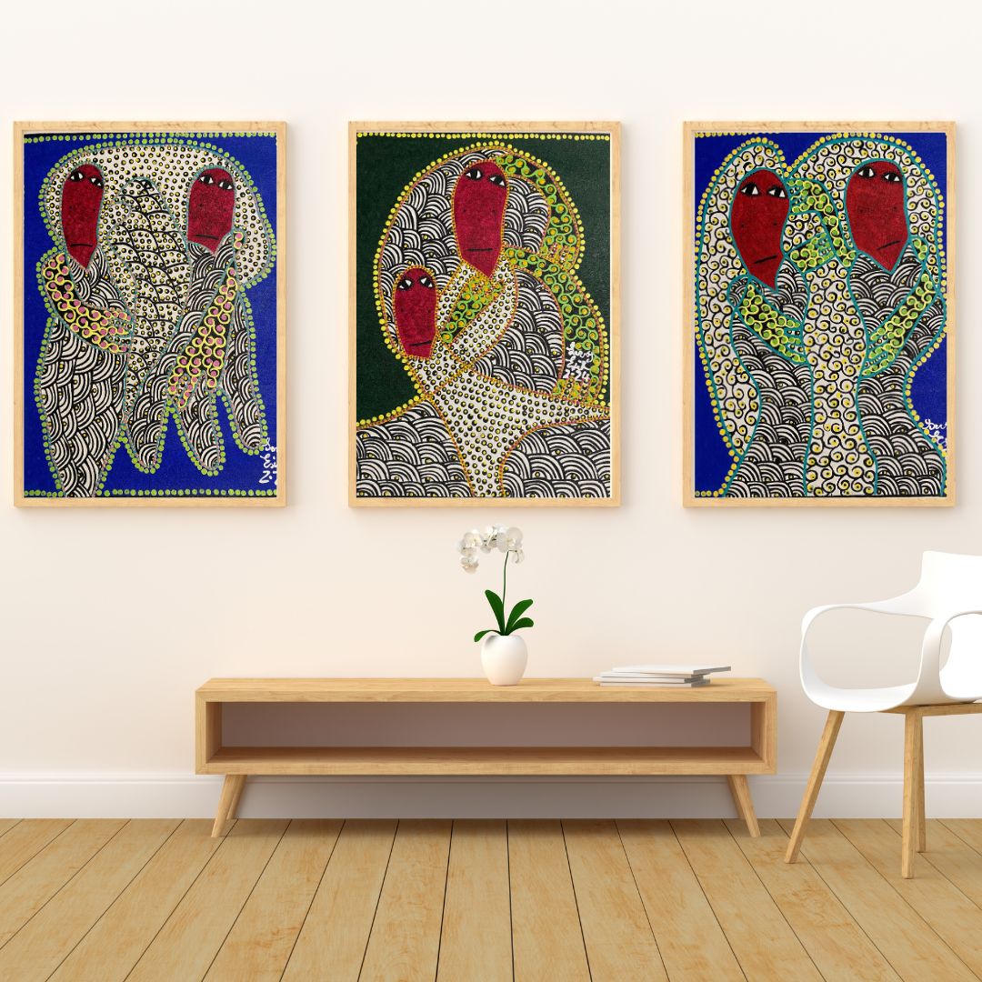 Salaum by Levoy Exil, shown framed in a home interior