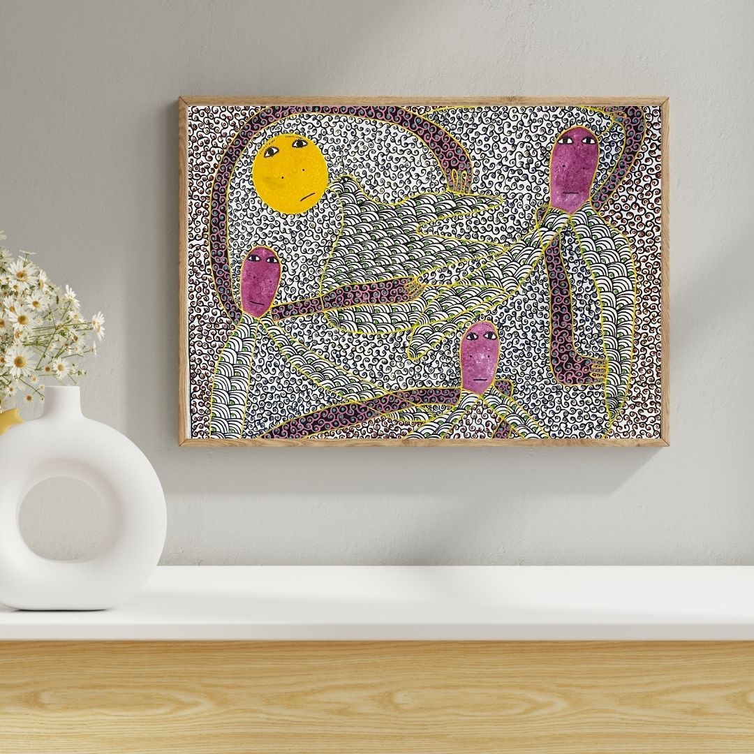 Soltala by Levoy Exil, shown framed in a home interior
