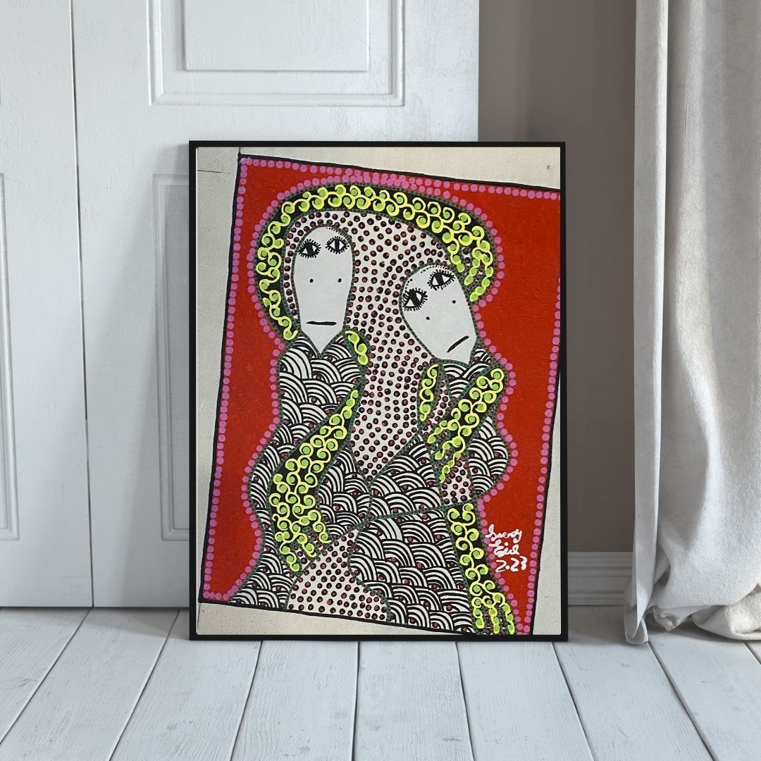 Verloune by Levoy Exil, shown framed in a home interior