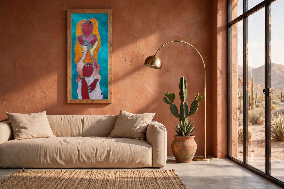Katum by Levoy Exil, shown framed in a home setting
