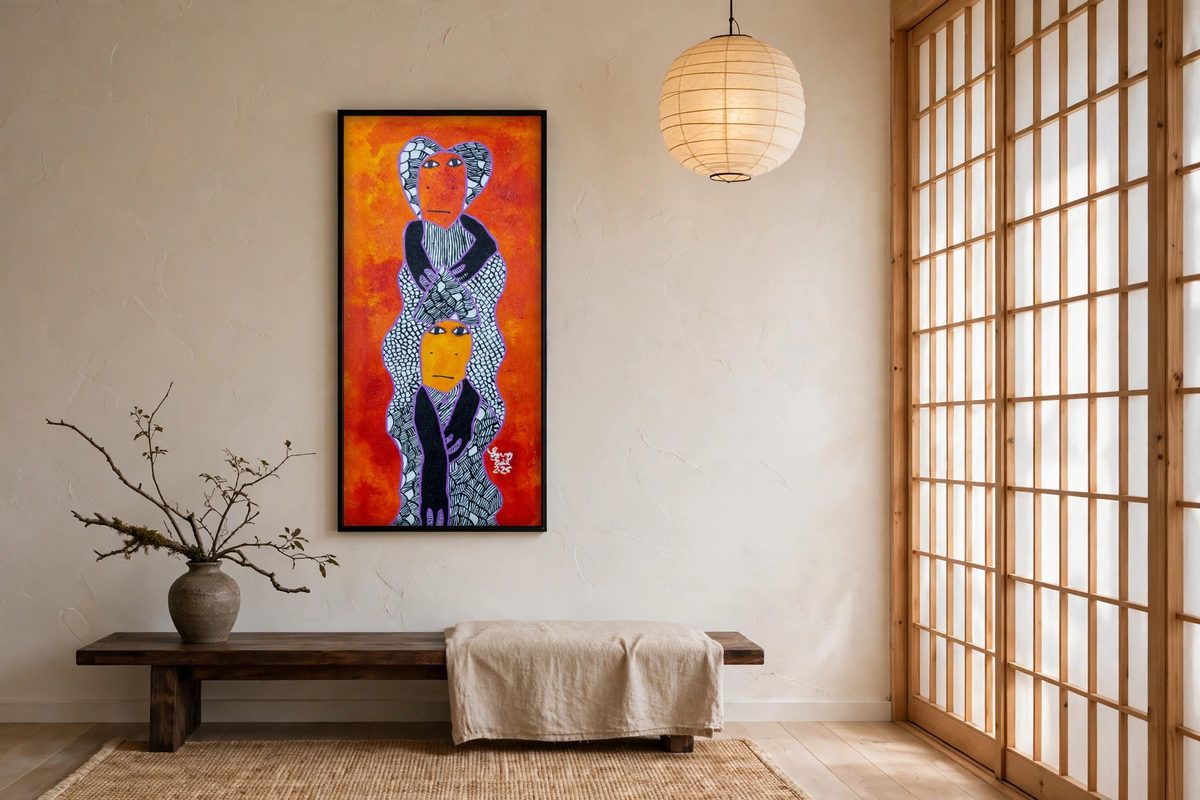 Ketafam by Levoy Exil, shown framed in a home setting