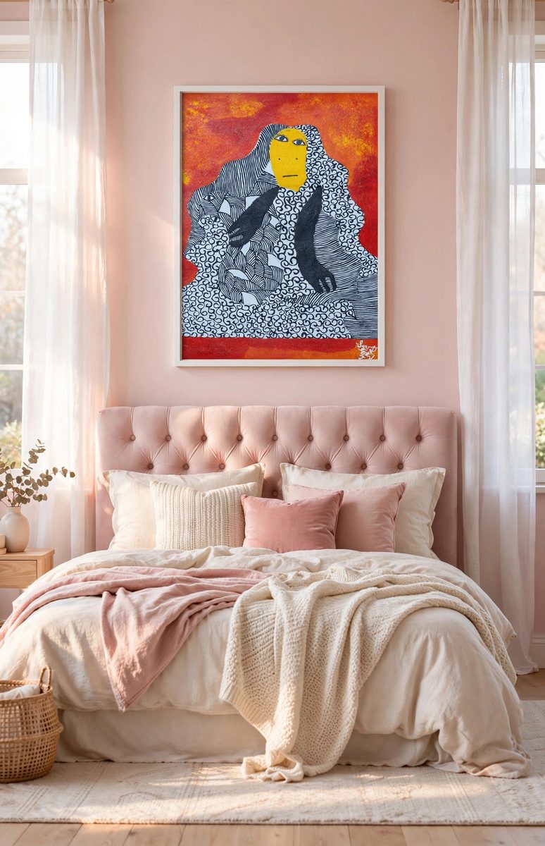 Relam by Levoy Exil, shown framed in a home setting