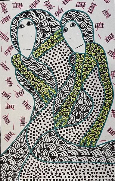Rozoun — original acrylic on canvas painting by Levoy Exil, 16 x 24 inches