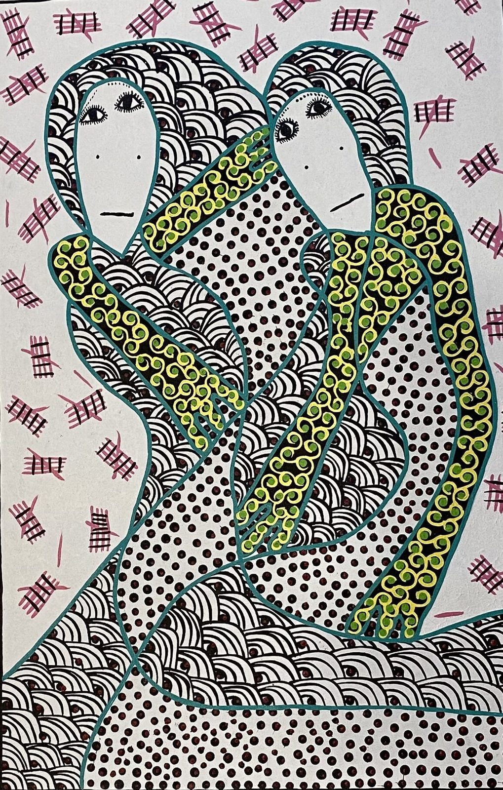 Rozoun — original acrylic on canvas painting by Levoy Exil, 16 x 24 inches