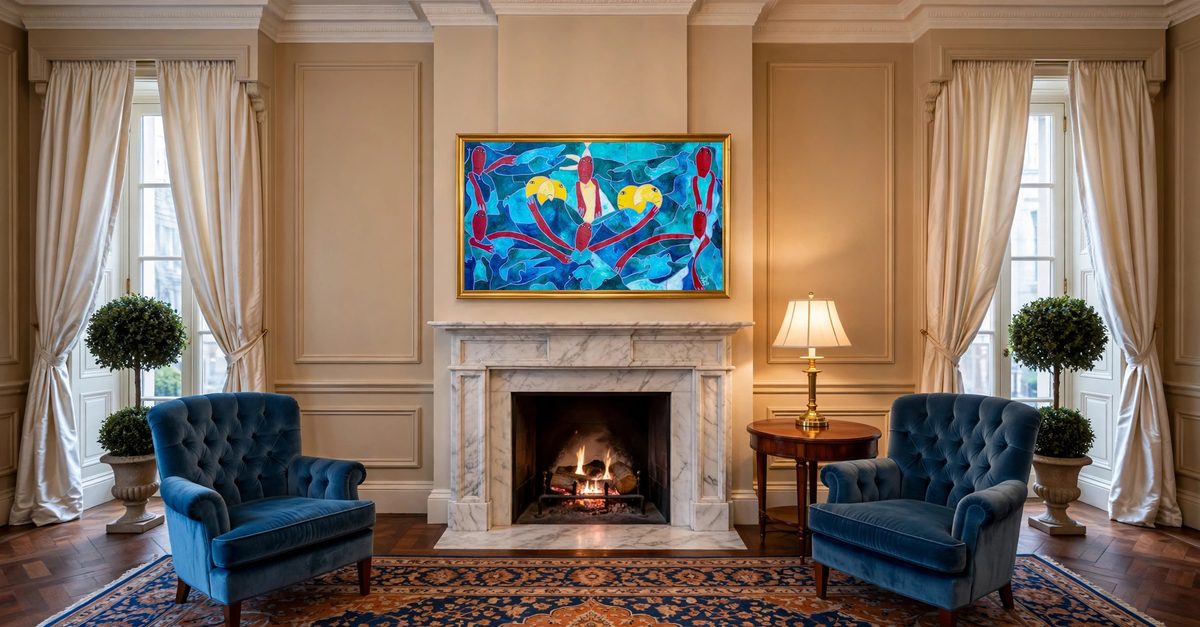 Solbolum by Levoy Exil, shown framed in a home setting