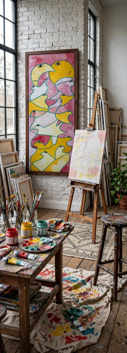 Solcumsé by Levoy Exil, shown framed in a home setting