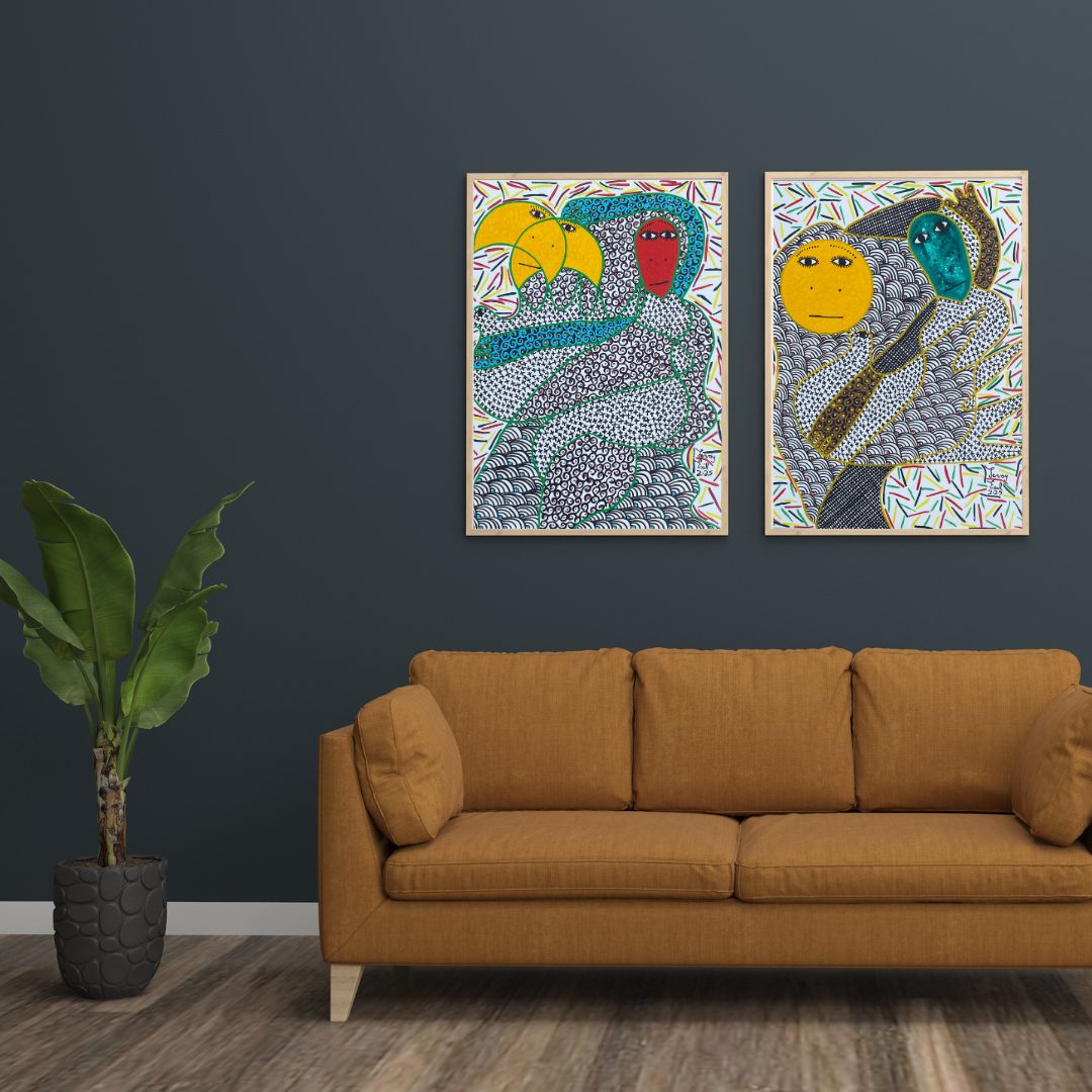 Soldalum by Levoy Exil, shown framed in a home setting
