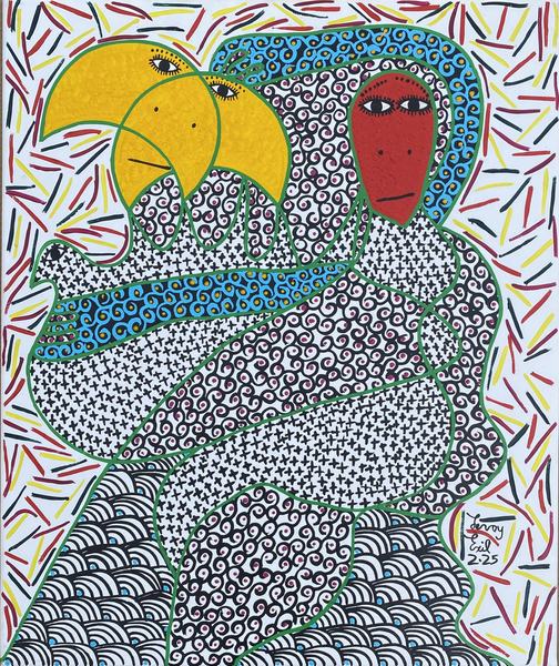 Soldalum — original acrylic on canvas painting by Levoy Exil, 20 x 24 inches